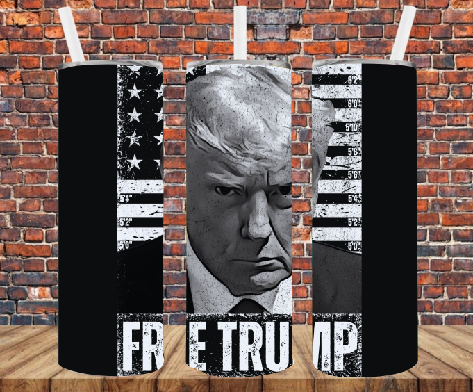 Free Trump - Tumbler Wrap - Sublimation Transfers – Sticky Fingers