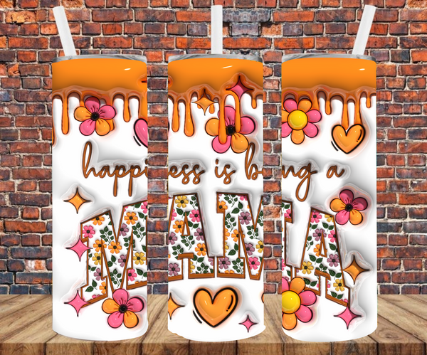 Happiness Is Being A Mama - Tumbler Wrap - Sublimation Transfers