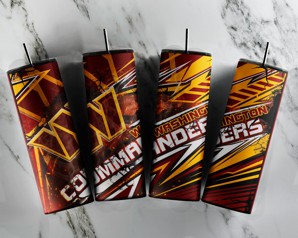 Commanders Football Tumbler Wrap, 20oz Tumbler Wrap, Washing