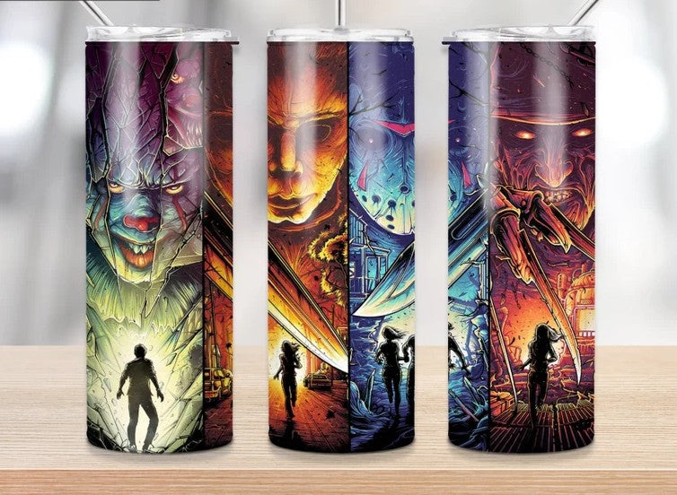 Best Horror Movies Tumbler Wrap - Sublimation Transfer – Classy Crafts