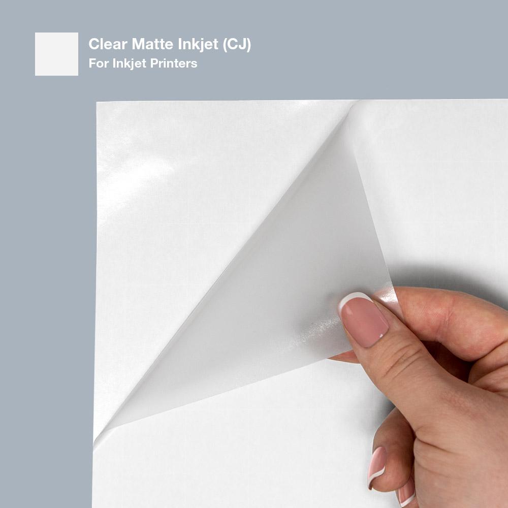 Premium - Matte Clear - Sticker Paper for Inkjet Printers – Sticky Fingers  Vinyl & Transfers
