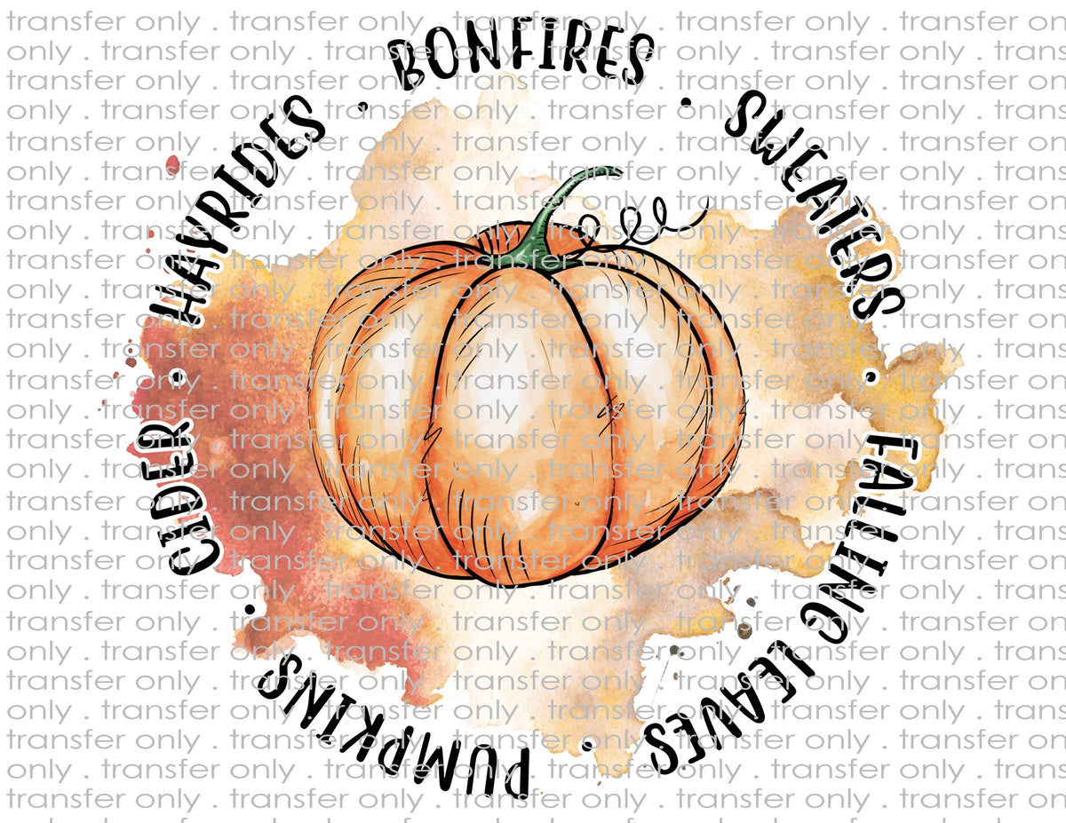 Fall Pumpkin Waterslide Sublimation Transfers Sticky Fingers Vinyl And Transfers