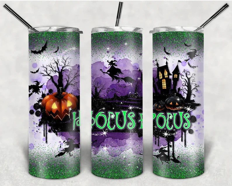 L.V. Halloween Tumbler Wrap- Sublimation Transfer