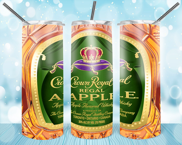 Alcohol Crown - Tumbler Wrap Sublimation Transfers