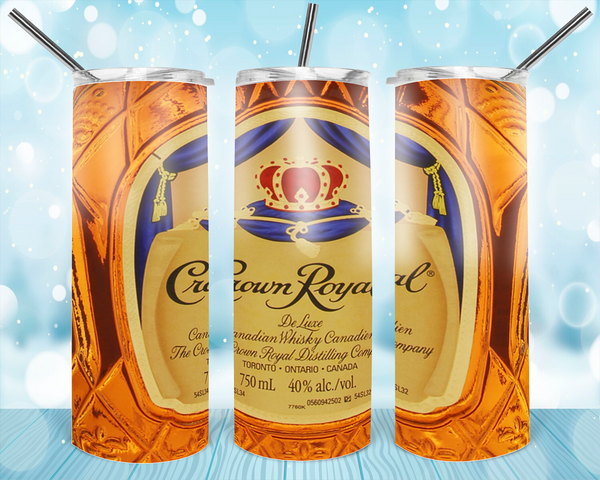 Alcohol Crown - Tumbler Wrap Sublimation Transfers