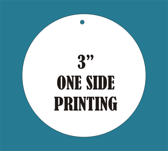 3" Metal Sublimation Blank - Single Sided