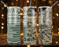 Navy - Tumbler Wrap Sublimation Transfers