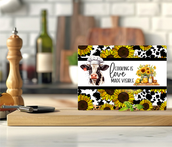 Cooking Is Love Made Visible - Cutting Board - Sublimation Transfer