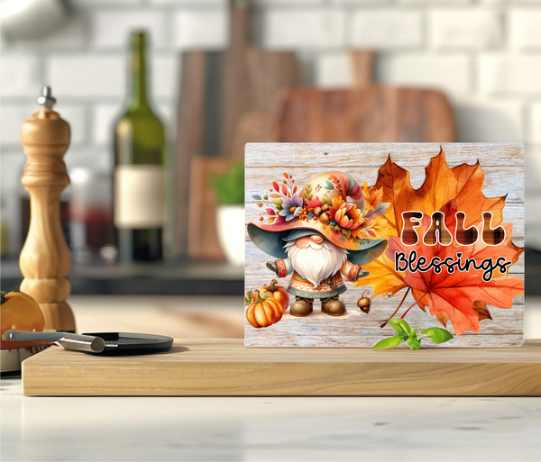 Fall Blessings - Cutting Board - Sublimation Transfer