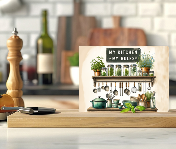 My Kitchen My Rules - Cutting Board - Sublimation Transfer