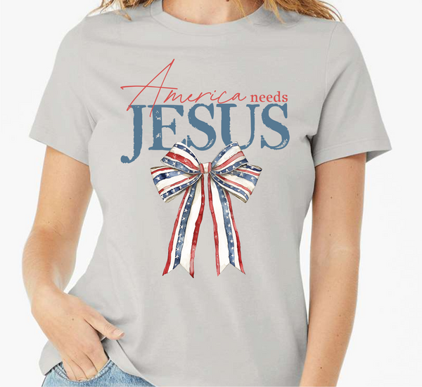 America Needs Jesus - DTF Transfer