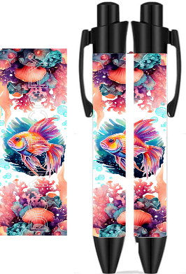 Under The Sea - Beta Fish - Sublimation Pen Wrap