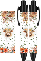 Shaggy Highlander Cow - Sublimation Pen Wrap