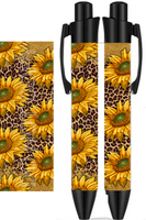 Sunflower & Leopard - Sublimation Pen Wrap