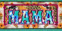 Mama Sublimation Transfers - License Plate Sheets