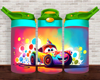 Colorful Car - 12 oz Tumbler Wrap Sublimation Transfers