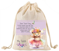 Tooth Fairy Ballerina Bear - DTF Transfer