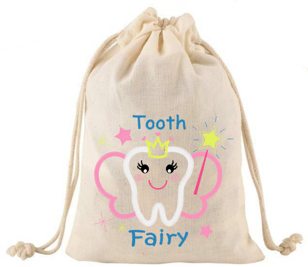 Faux Embroidery Tooth Fairy  - DTF Transfer