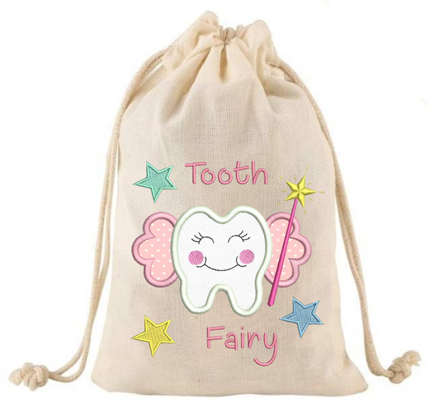 Faux Embroidery Tooth Fairy - DTF Transfer