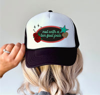 Not With A 10 ft. Pole - Trucker Hat Patch - Faux Embroidery