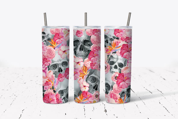 Sugar Skulls - Tumbler Wrap Sublimation Transfers