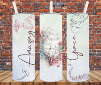 Amazing Grace - Tumbler Wrap Sublimation Transfers