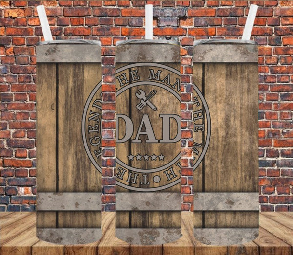 Dad Barrel - Tumbler Wrap Sublimation Transfers