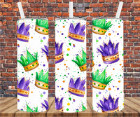 Mardi Gras Crowns - Tumbler Wrap - Sublimation Transfers