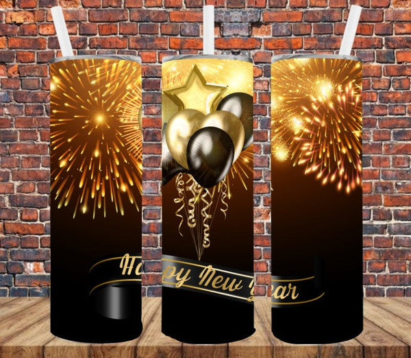 New Year's - Tumbler Wrap Sublimation Transfers