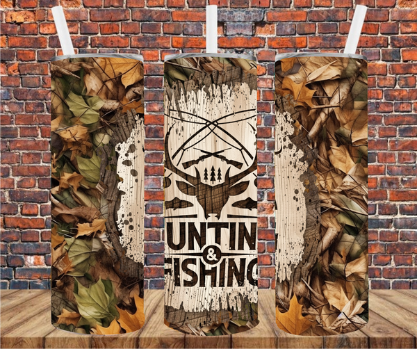 Hunting & Fishing - Tumbler Wrap - Sublimation Transfers