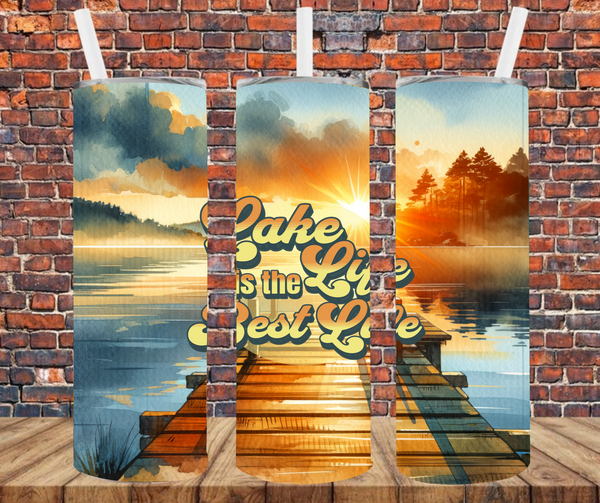 Lake Life - Tumbler Wrap - Sublimation Transfers