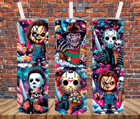 Halloween Horror - Tumbler Wrap - Sublimation Transfers