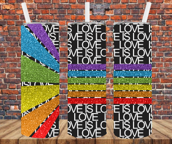 Love Is Love - Tumbler Wrap - Sublimation Transfers