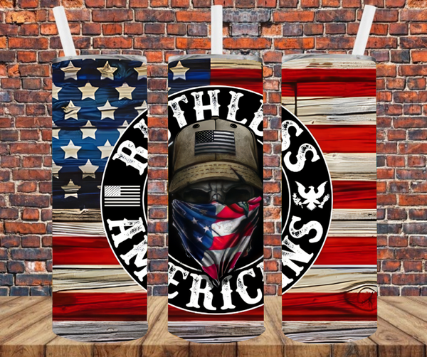 Ruthless Americans - Tumbler Wrap - Sublimation Transfers