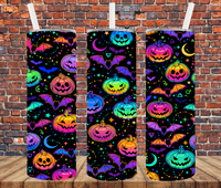 Halloween Neon Effect - Tumbler Wrap - Sublimation Transfers