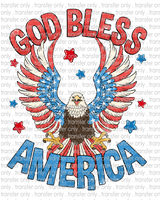 God Bless America - Waterslide, Sublimation Transfers