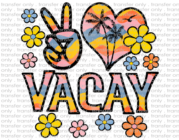 Vacay - Waterslide, Sublimation Transfers