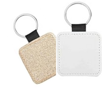 Key Chain w/Glitter Back -Sublimation