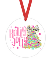 Holly Jolly - Christmas Ornament -  UV DTF Decals