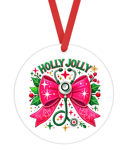 Holly Jolly Healthcare -  UV DTF Decals