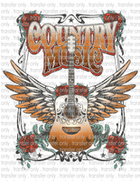 Country Music - Waterslide, Sublimation Transfers