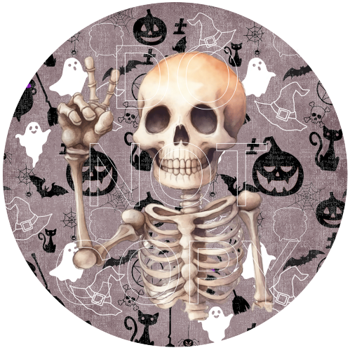 Halloween - Round Template Transfers