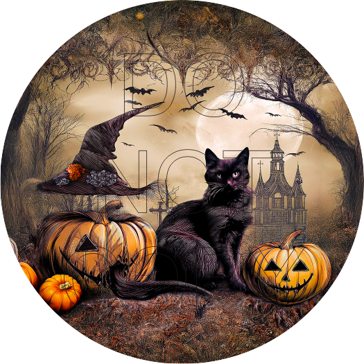 Halloween - Round Template Transfers