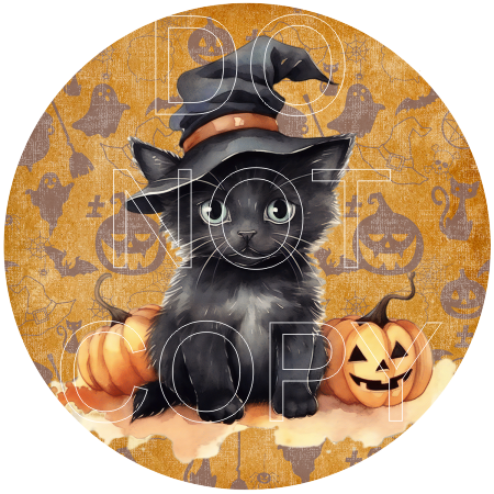 Halloween - Round Template Transfers