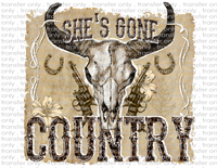 She's Gone Country - Waterslide, Sublimation Transfers