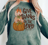 Give Thanks To The Lord - DTF Transfer