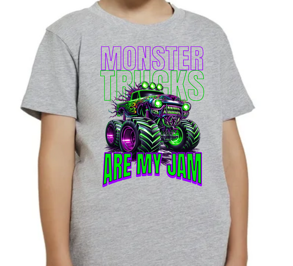 Monster Trucks Are My Jam - DTF Transfer