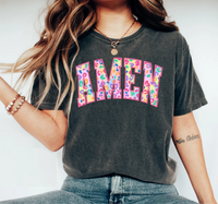 Faux Embroidery - Amen - DTF Transfer