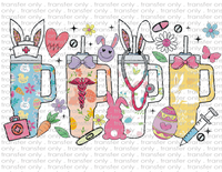 Easter Tumblers Healthcare - Waterslide, Sublimation Transfers