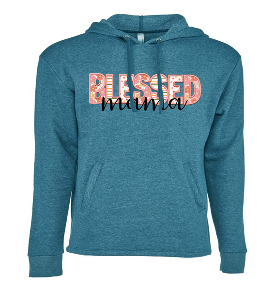 Blessed Mama - Faux Embroidered - DTF Transfer